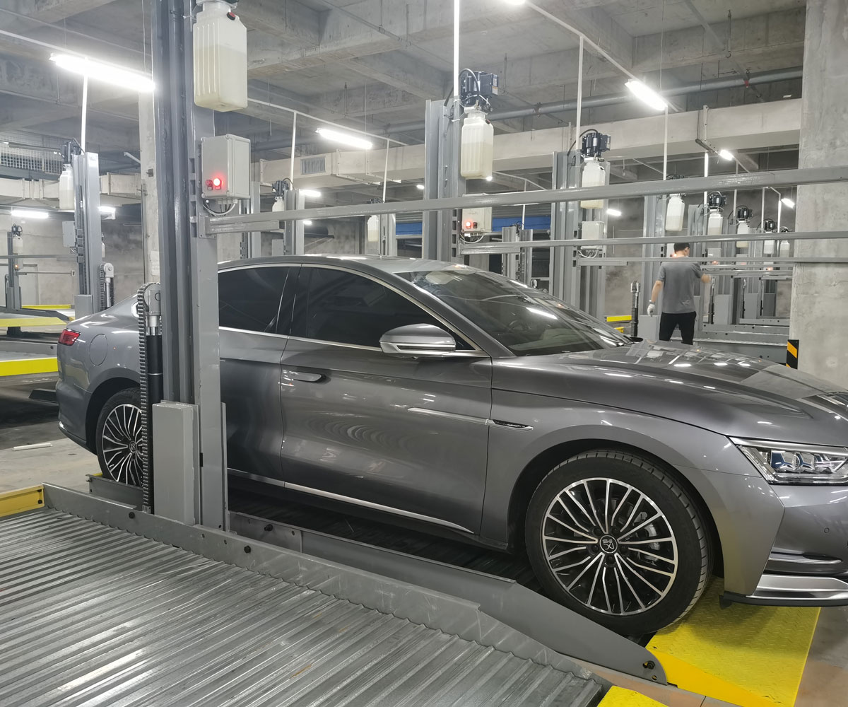 永川兩層升降平移立體車庫停車設(shè)備過驗(yàn)收