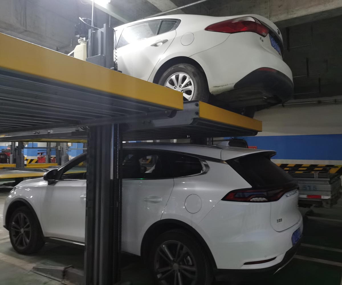 長(zhǎng)壽地下室四柱機(jī)械立體停車設(shè)備