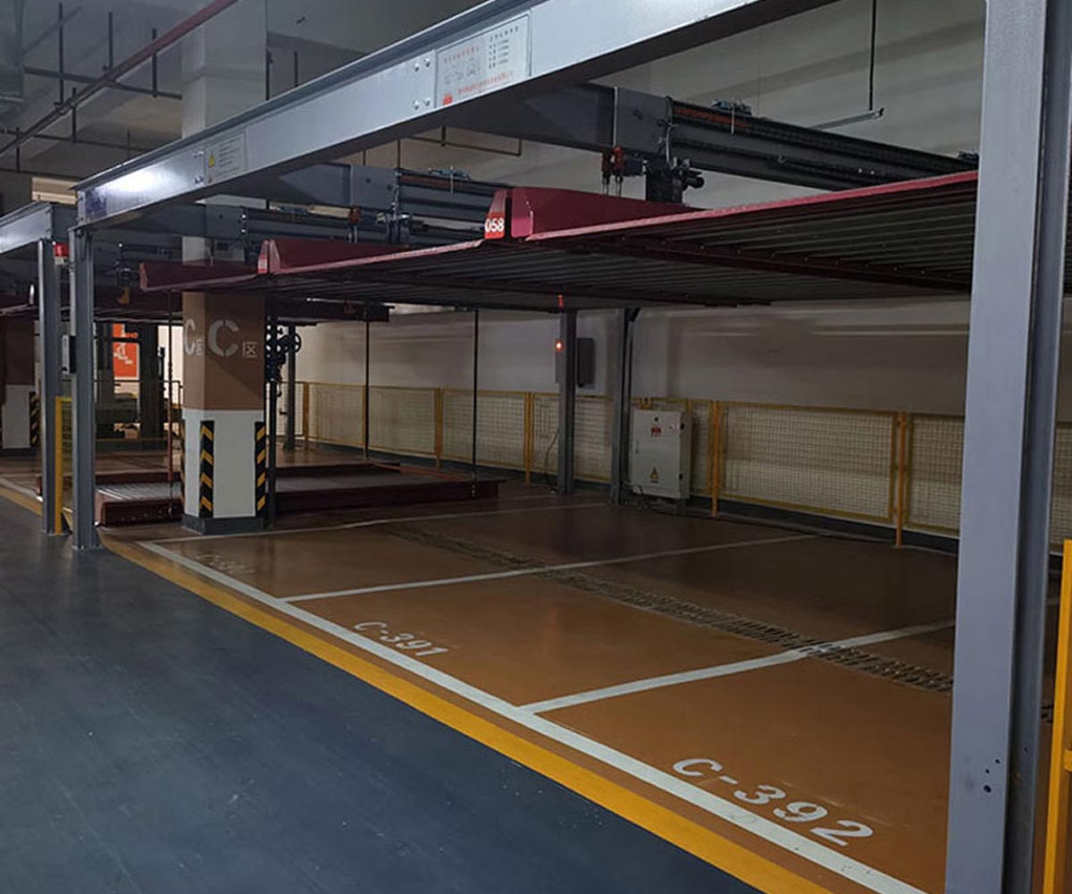樂山智能停車在有限的土地面積上成倍的提高容車率